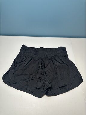 ASOS REVIVAL Black Athletic Shorts with Inner Lining Size L